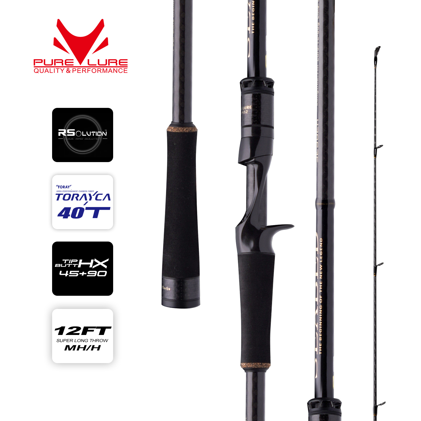 Kastking Reel Zephyr - 퓨어루어 시베드 12피트(3.0m, 3.3m, 3.6m) ML/MH